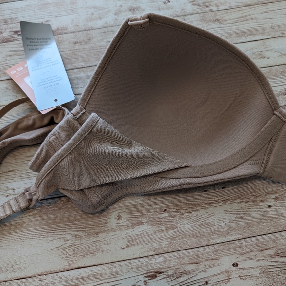 Thirdlove beige lightly lined wirefree front close nursing pumping bra size 36A - Picture 8 of 8